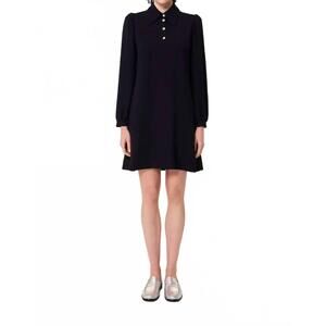 NEW TARA JARMON rolfo mini dress in navy